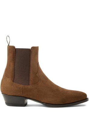 Ralph Lauren Purple Label suede Chelsea boots - Brown