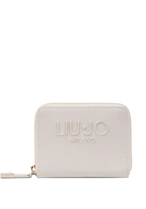 LIU JO logo-plaque zip-around wallet - Neutrals