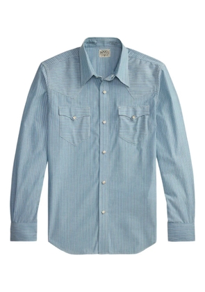 Ralph Lauren RRL striped chest-pocket shirt - Blue