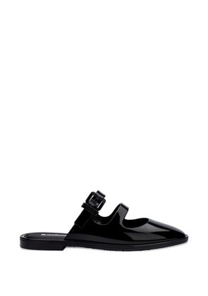 Melissa Anastasia buckle-strap flat mules - Black