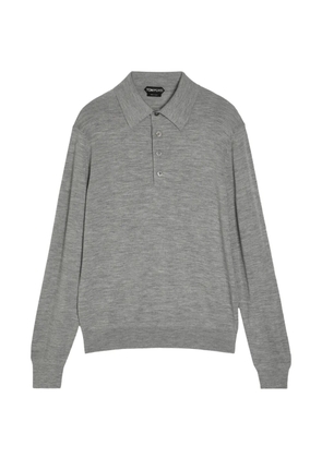TOM FORD button-up polo shirt - Grey