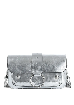 Zadig&Voltaire metallic leather crossbody bag - Silver