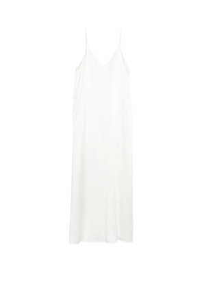 Lisa Yang V-neck strap midi dress - White
