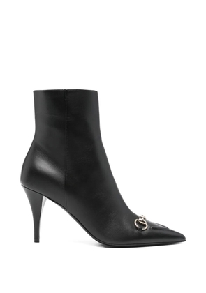 Gucci Pre-Owned horsebit-detail leather ankle boots - Black