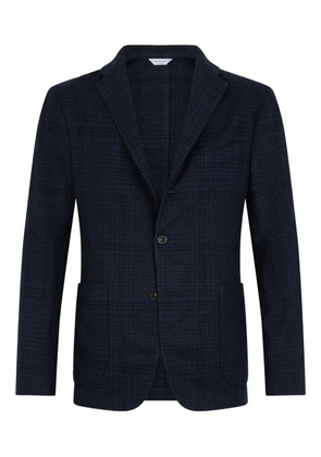 Boglioli checked single-breasted blazer - Blue