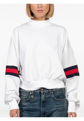 FREEDÉR 1.26 Retro stripe-detail sweatshirt - White