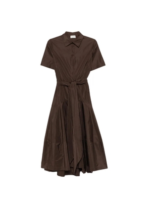 P.A.R.O.S.H. belt shirt dress - Brown