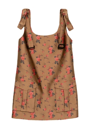 Monse cargo mini dress - Brown
