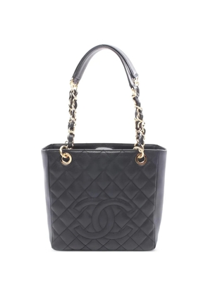 CHANEL Pre-Owned 2009-2010 matelassé-quilted tote bag - Black