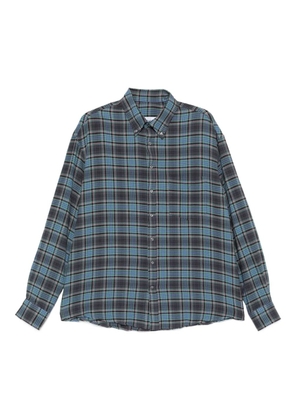 LC23 plaid-check button-up shirt - Blue