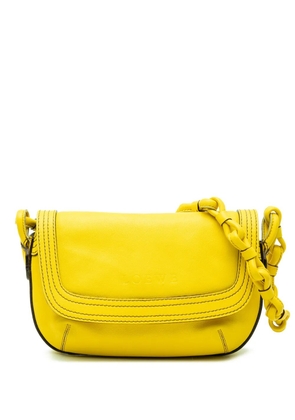 Loewe Pre-Owned 2007 Leather Logo shoulder bag - Yellow
