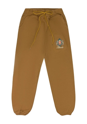 RHUDE logo-embroidered drawstring-waist track pants - Brown