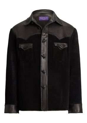 Ralph Lauren Purple Label suede shirt jacket - Black