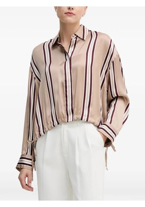 Marc Aurel striped button-up shirt - Neutrals