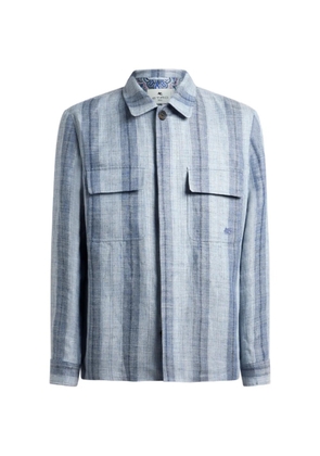 ETRO striped overshirt - Blue