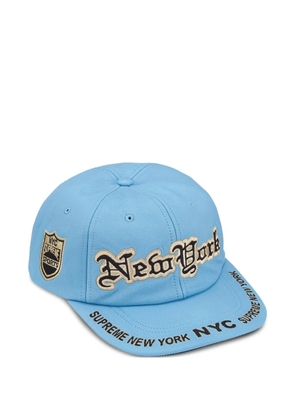 Supreme New York leather cap - Blue
