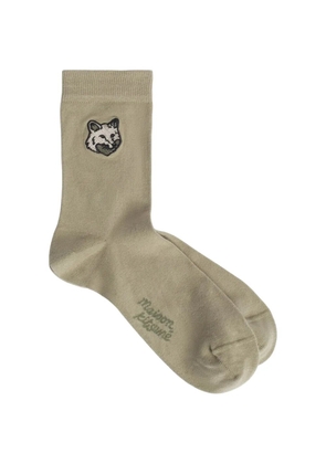 Maison Kitsuné Fox-head socks - Green
