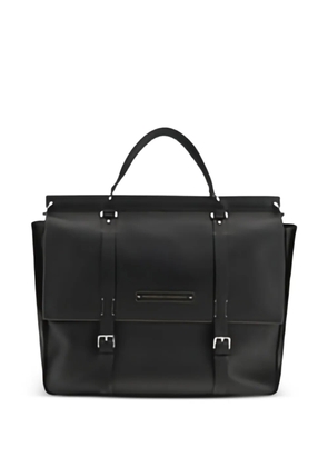 Brunello Cucinelli buckle leather shoulder bag - Black