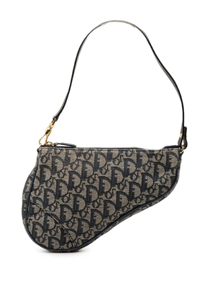 Christian Dior Pre-Owned 2001 Mini Diorissimo Canvas Saddle Pochette shoulder bag - Blue