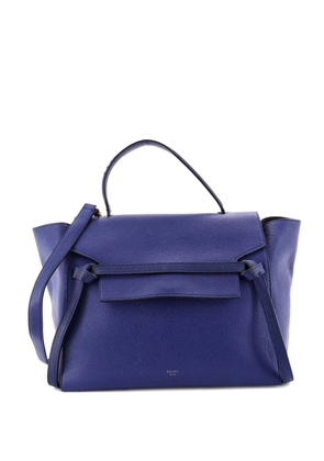 Celine Pre-Owned Belt Bag Textured Leather Mini shoulder bag - Blue