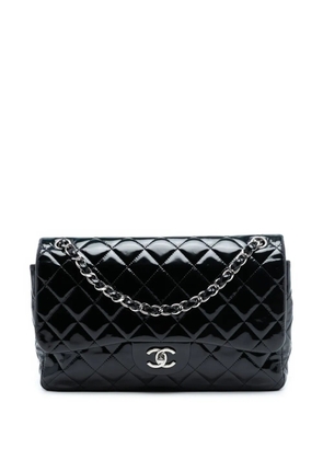 CHANEL Pre-Owned 2013-2014 Jumbo Classic Patent Double Flap shoulder bag - Black