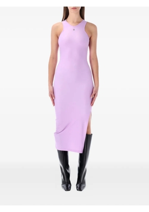 Coperni slit midi dress - Purple