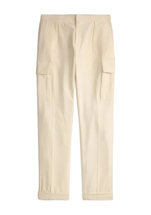 Ralph Lauren Purple Label elasticated drawstring pleated trousers - Neutrals