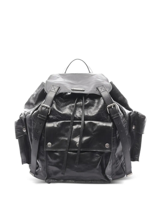 Saint Laurent Pre-Owned calf leather rucksack backpack - Black