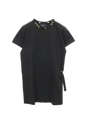 Louis Vuitton Pre-Owned 00s crew-neck side-strap dress - Black