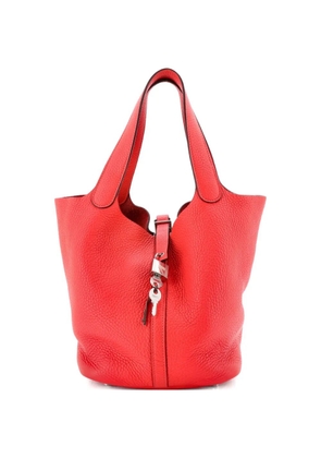 Hermès Pre-Owned Picotin Lock Bag Clemence MM bucket bag - Red