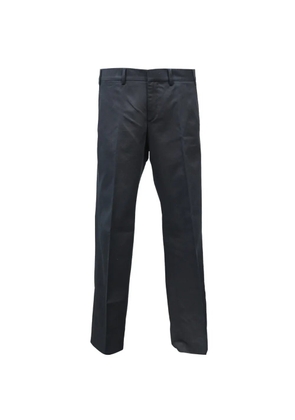 Gucci Pre-Owned Web-buckle straight-leg trousers - Black