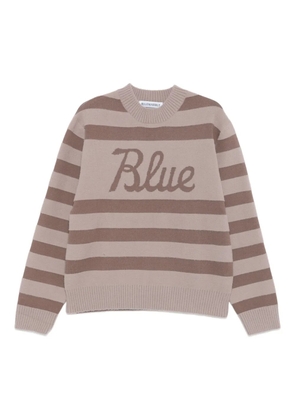BLUEMARBLE striped crew-neck sweater - Brown