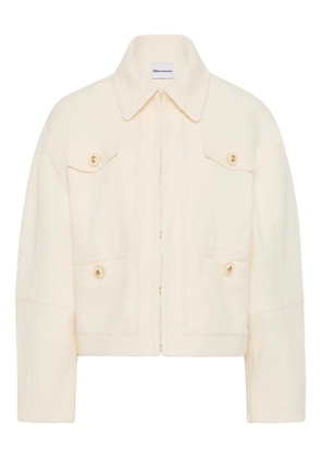 Rebecca Vallance bouclé button-up jacket - White