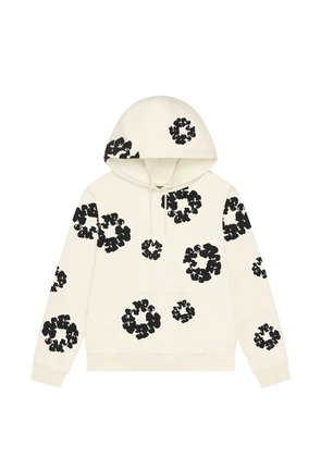 Denim Tears floral-motif hoodie - Neutrals