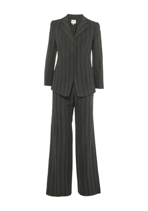 Armani Vintage striped flared suit - Black