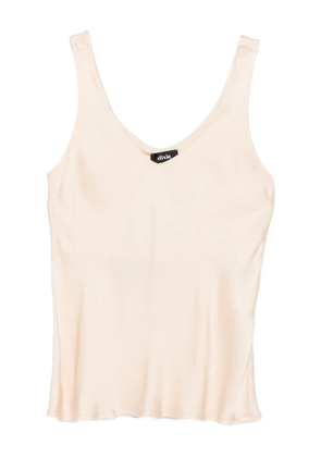 DIXIE V-neck cotton top - Neutrals
