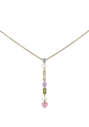 Bvlgari Pre-Owned 2010's Allegra multi-stones necklace - Gold