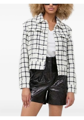 Notes du Nord checked tweed jacket - White