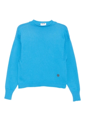 Moschino cotton-blended jumper - Blue