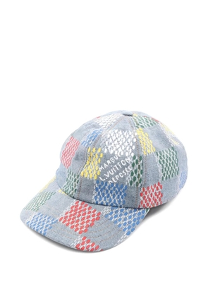 Louis Vuitton Pre-Owned 2024 LV Vers Damier cotton baseball cap - Blue
