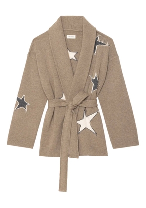 Zadig&Voltaire Alpa belted cardi-coat - Neutrals