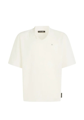 Karl Lagerfeld knitted boxy T-shirt - Neutrals