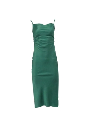 Nanushka square-neck midi dress - Green
