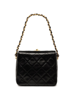 CHANEL Pre-Owned 1996-1997 CC Quilted Lambskin Turnlock handbag - Black