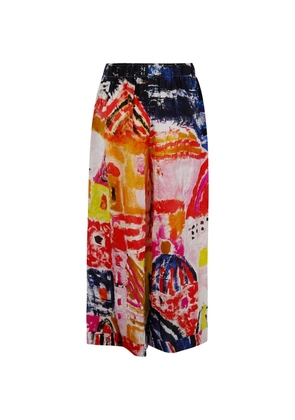 Daniela Gregis drawing-detail trousers - White