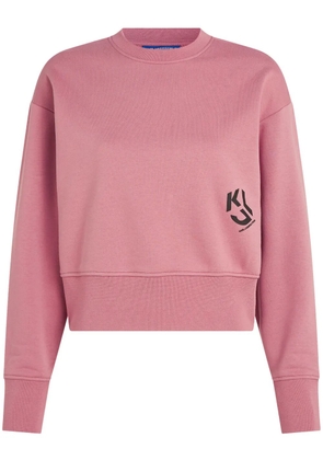 Karl Lagerfeld Jeans logo-print sweatshirt - Pink