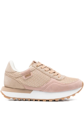 LIU JO mesh-panel leather sneakers - Neutrals