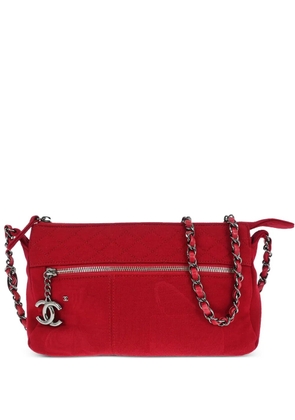 CHANEL Pre-Owned 2008 quilted chain shoulder bag - Red
