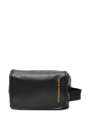 Mandarina Duck logo-detail travel pouch - Black
