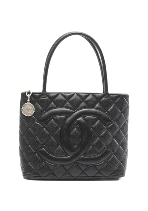 CHANEL Pre-Owned 2002-2003 quilted tote bag - Black